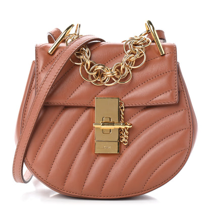 Chloe Calfskin Quilted Mini Drew Bijou Shoulder Bag Chestnut Brown 1 of 4