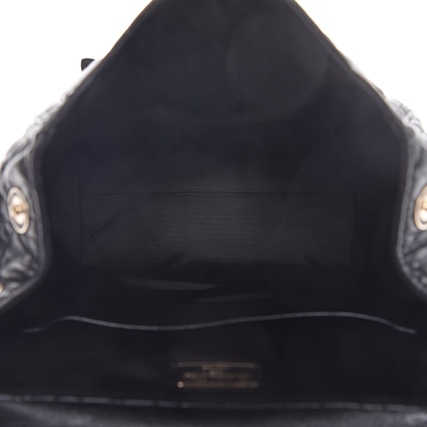 Christian Dior Lambskin Cannage Small Lucky Badge Stardust Backpack Black 5 of 7