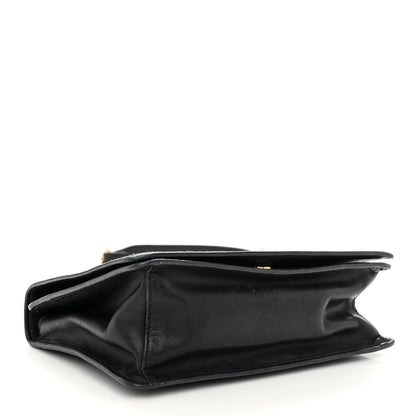 Prada Saffiano Soft Calfskin Chain Crossbody Bag Black 4 of 9