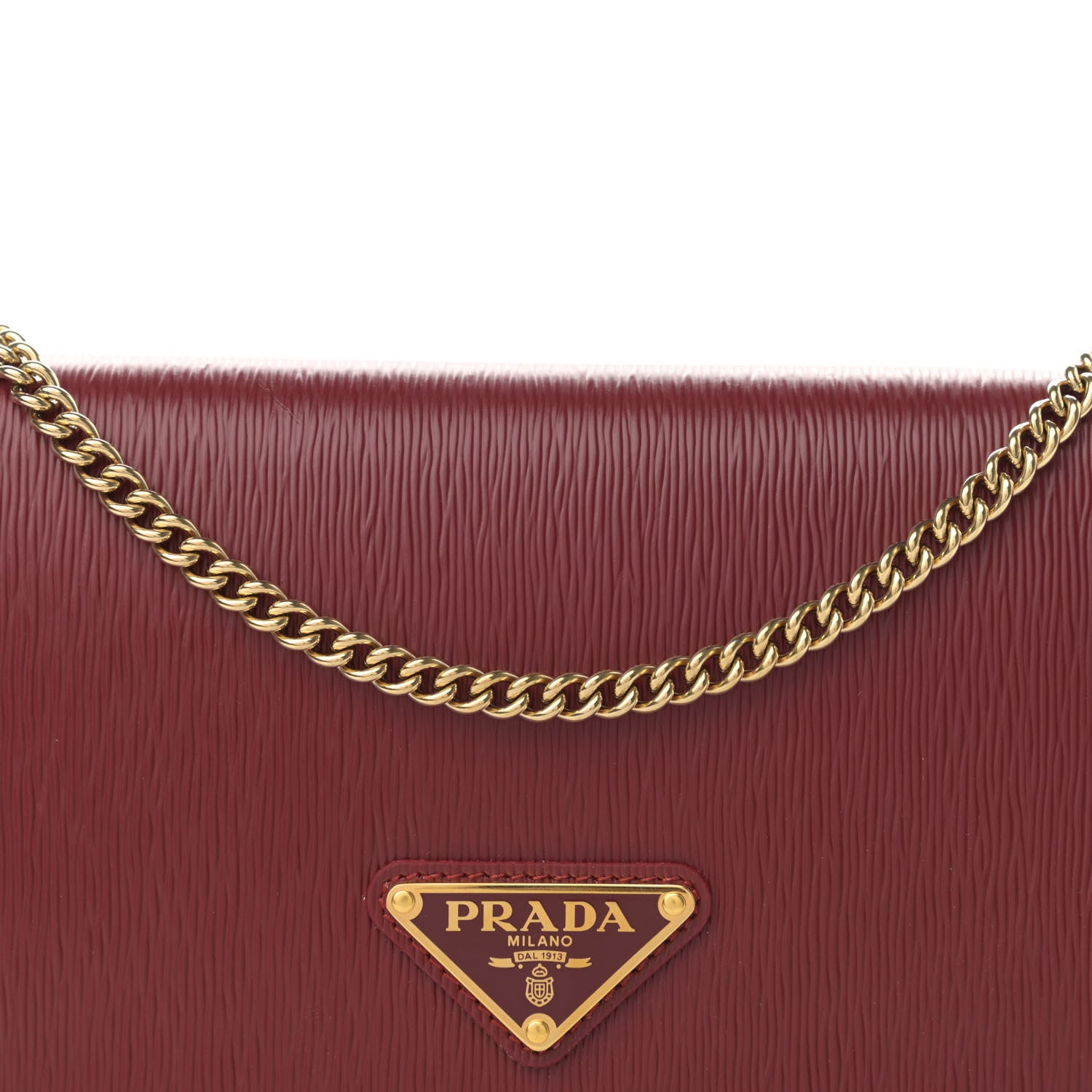 Prada Vitello Move Triangle Logo Mini Crossbody Bag Rubino 8 of 10