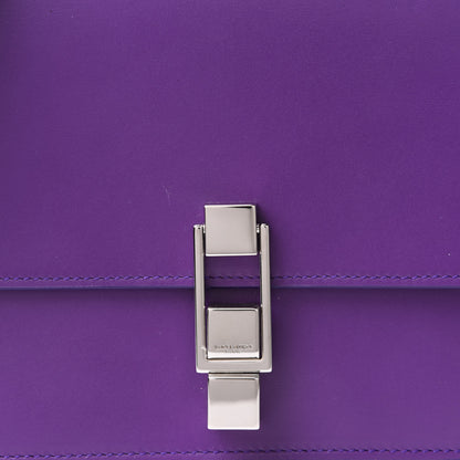 Saint Laurent Smooth Calfskin Carre Satchel Purple 12 of 12