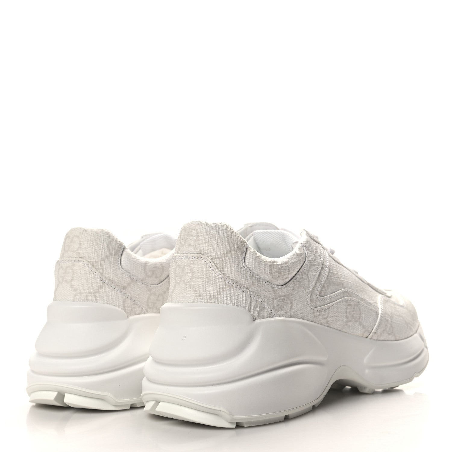 Gucci GG Supreme Monogram Womens Rhyton Sneakers 36.5 White 4 of 9