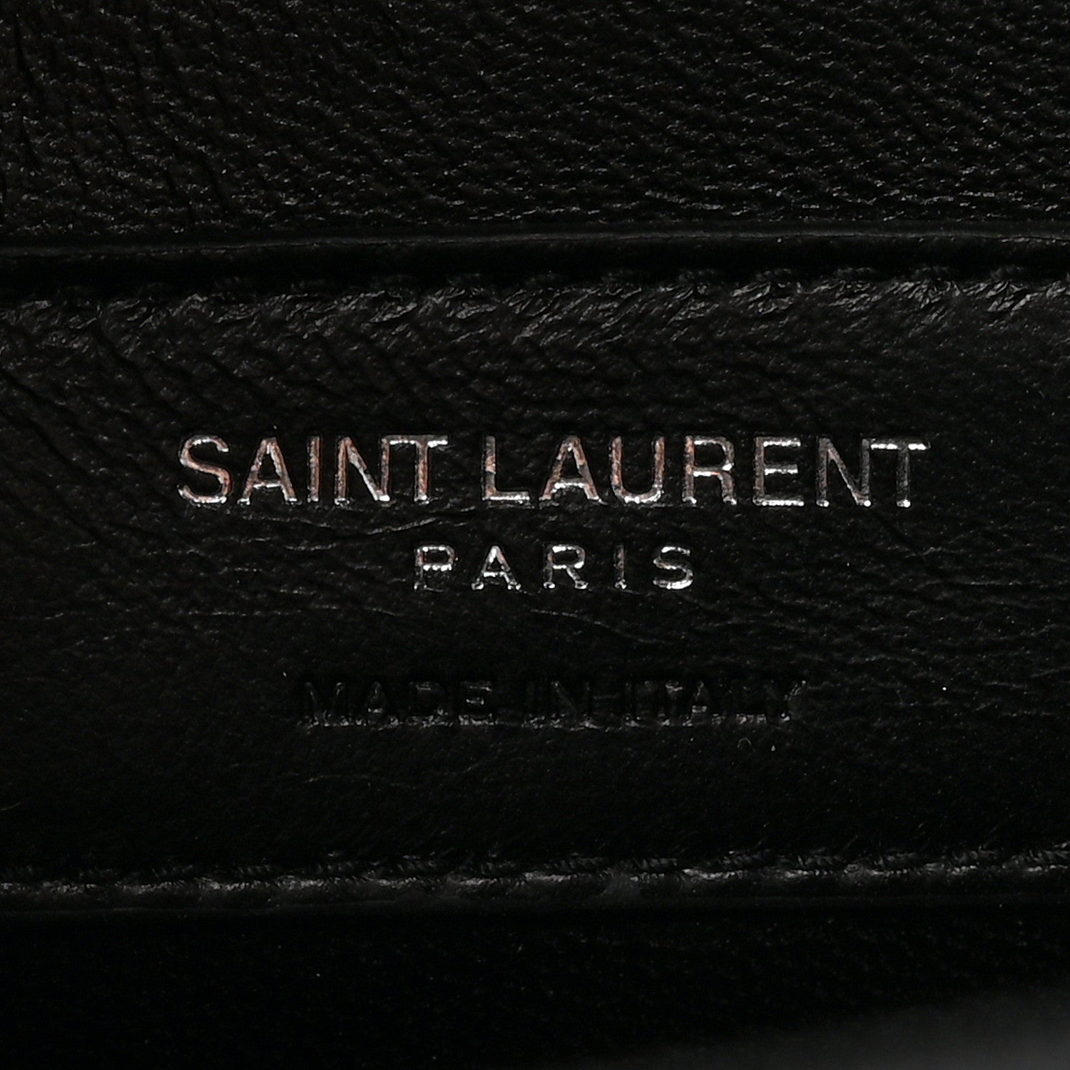 Saint Laurent Grain De Poudre Monogram Cassandre Clutch Black 6 of 9
