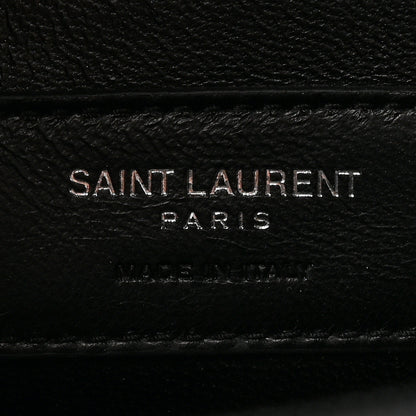 Saint Laurent Grain De Poudre Monogram Cassandre Clutch Black 6 of 9