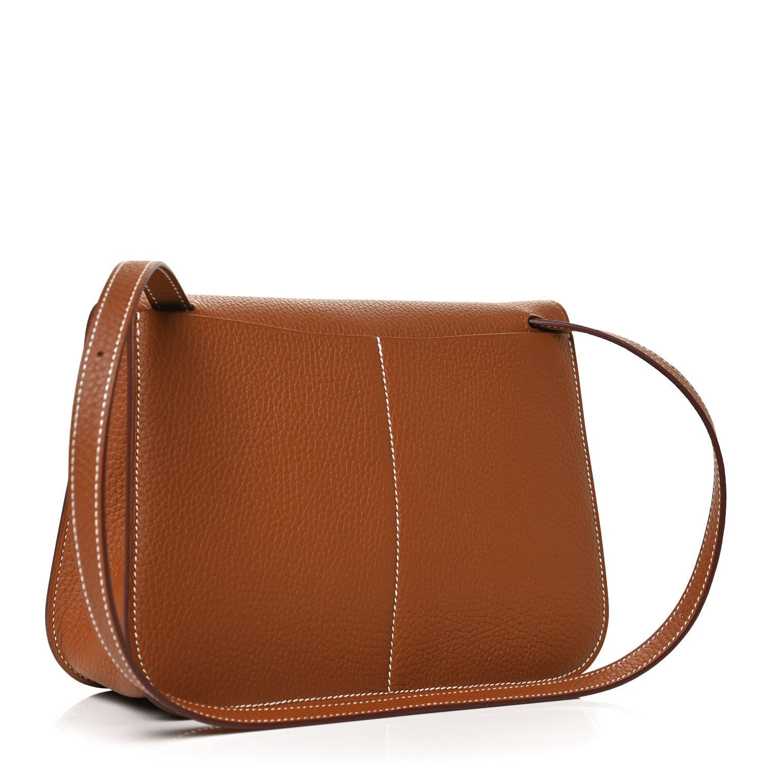 Hermes Taurillon Clemence Halzan 25 Gold 3 of 12