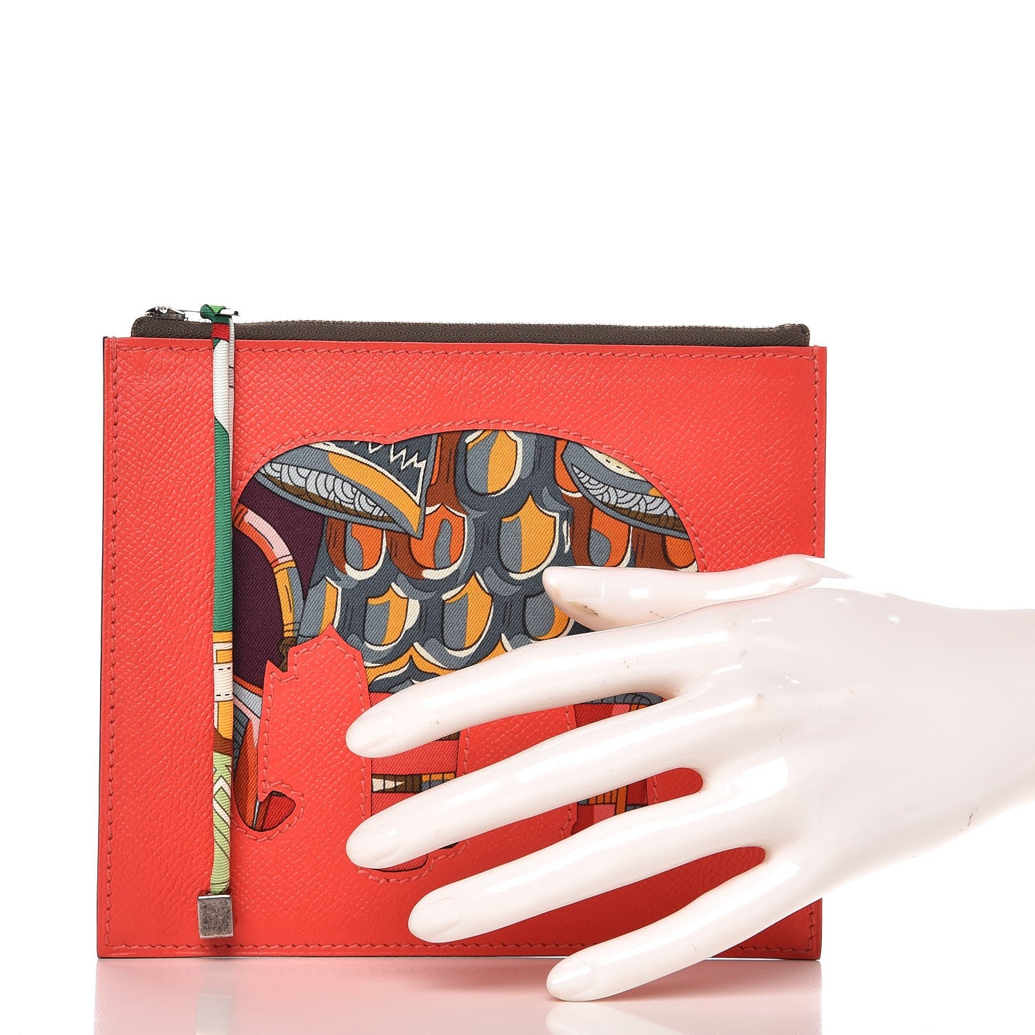 Hermes Epsom Swift Petit H Flat Case Rose Jaipur Turquoise 2 of 6