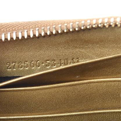 Gucci Shine Microguccissima Heart Zip Around Wallet Gold 6 of 6
