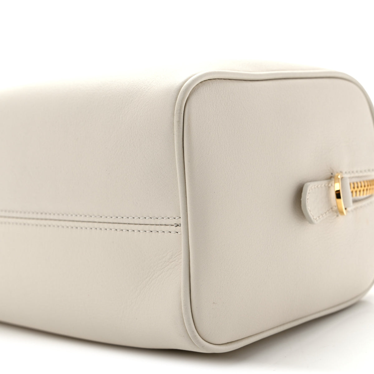 Prada Soft Grain Medium Top Handle Bag With Padlock Bianco 10 of 12