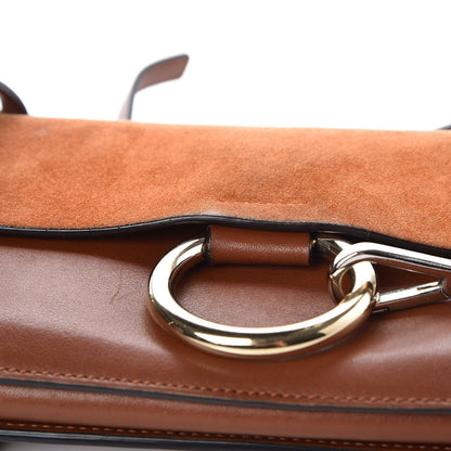 Chloe Suede Calfskin Small Faye Shoulder Bag Tobacco 8 of 14