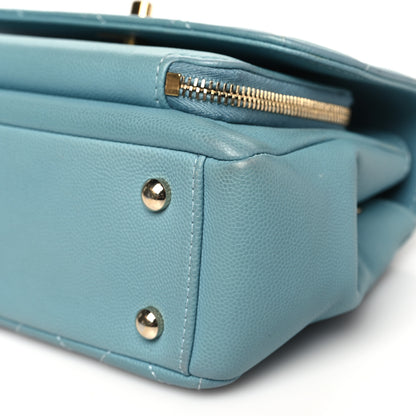 Chanel Caviar Quilted Small Business Affinity Flap Blue 10 of 13