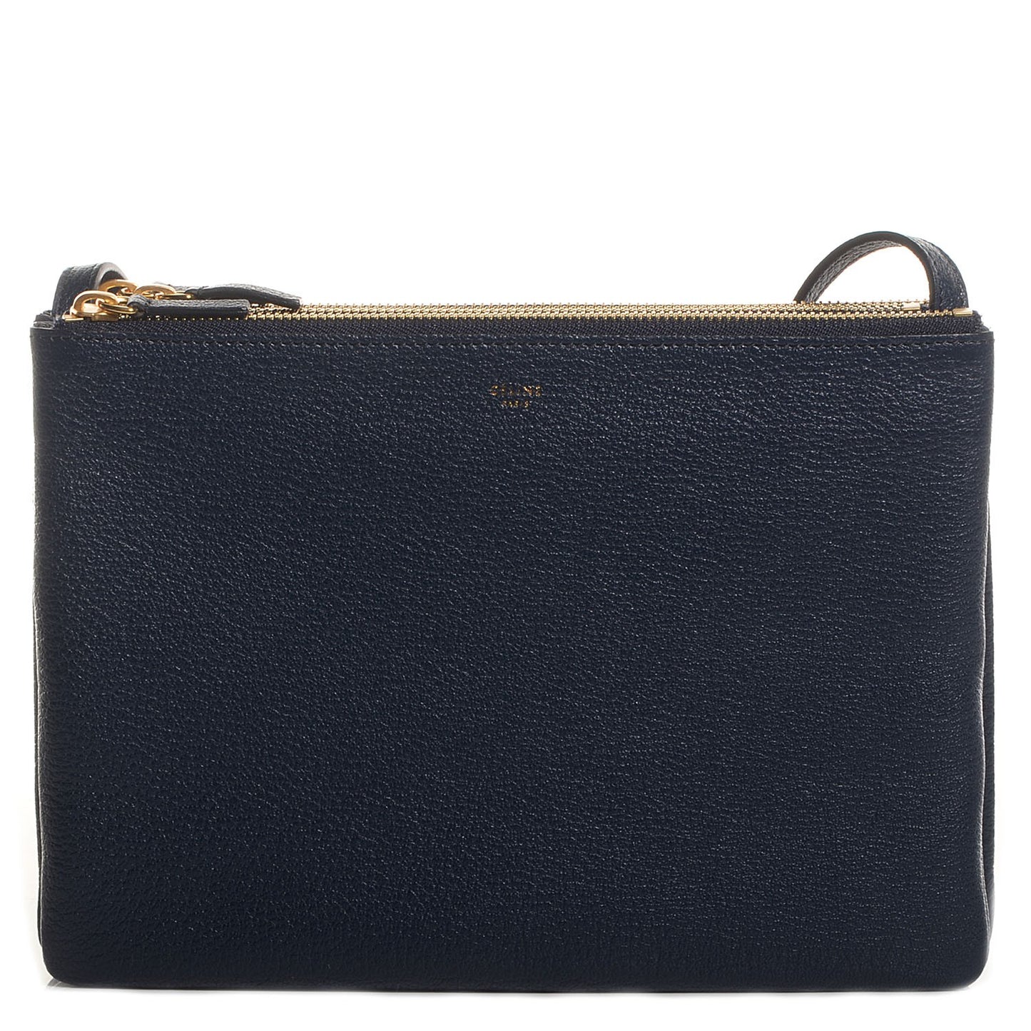 Goatskin Large Trio Crossbody Bag Dark Blue