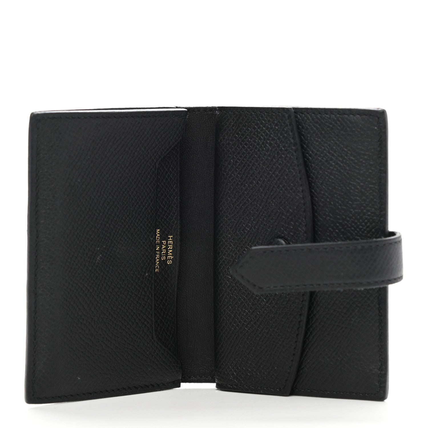 Hermes Epsom Mini Bearn Wallet Black 5 of 8
