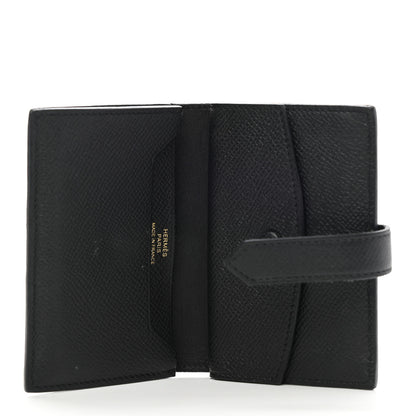 Hermes Epsom Mini Bearn Wallet Black 5 of 8