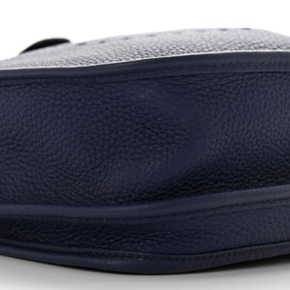 Hermes Taurillon Clemence Evelyne III PM Bleu Encre 9 of 12