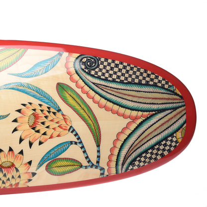 Hermes Resin Savana Dance Surfboard Rouge Vif Jaune 3 of 12