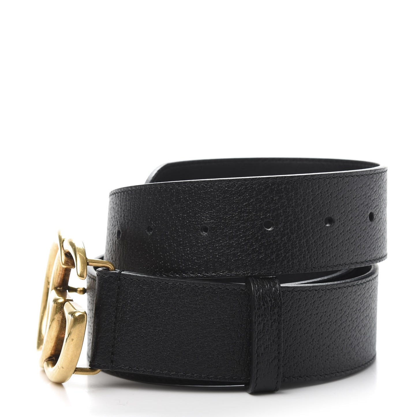 Textured Calfskin Double G 40mm Belt 90 36 Black