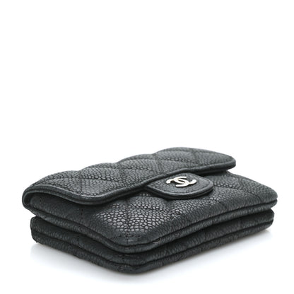 Chanel Iridescent Caviar Quilted Coin Purse Black 4 of 9