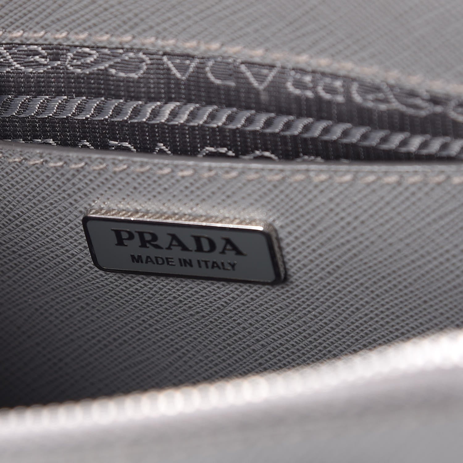 Prada Saffiano Micro Galleria Double Zip Tote Marmo 6 of 7