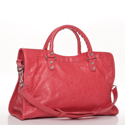 Balenciaga Agneau Giant 12 Silver Hardware City Rose Thulian 4 of 8