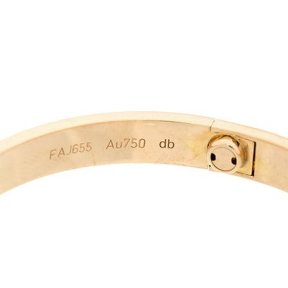 Cartier 18K Yellow Gold LOVE Bracelet 18 8 of 9