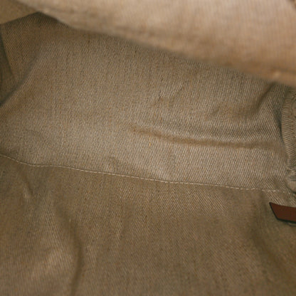 Chloe Canvas Logo Woody Backpack Sepia Brown 7 of 10