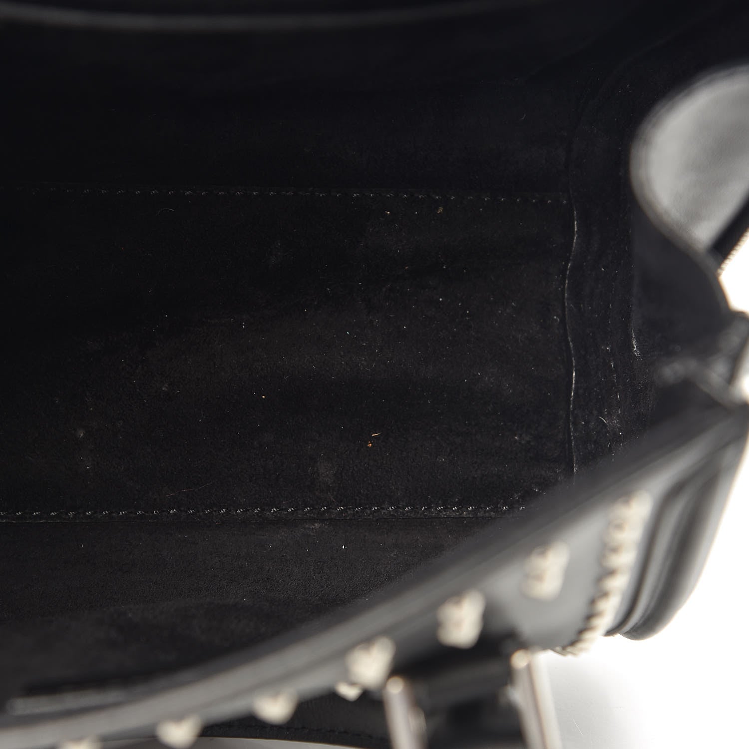 Alexander McQueen Calfskin Studded Mini Heroine Shoulder Bag Black 11 of 13
