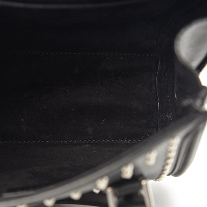 Alexander McQueen Calfskin Studded Mini Heroine Shoulder Bag Black 11 of 13