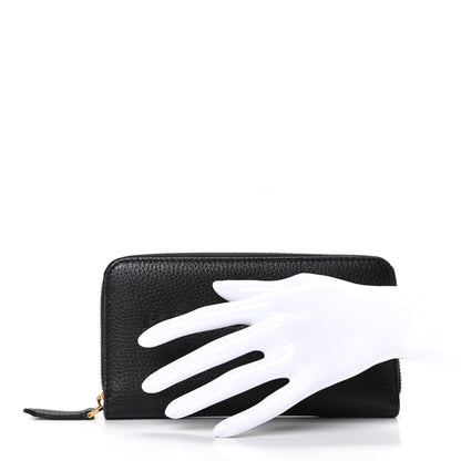 Burberry Soft Grain Elmore Zip Around Wallet Black 2 of 7