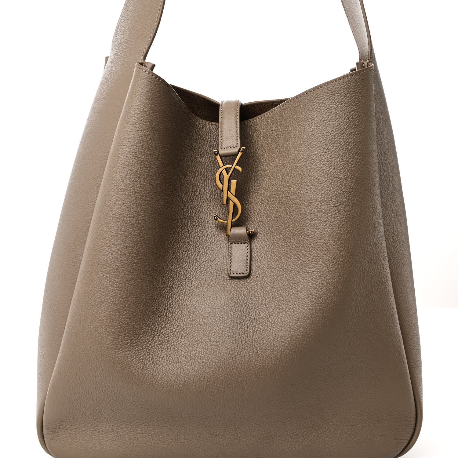 Saint Laurent Supple Calfskin Large Le 5 A 7 Soft Hobo Dusty Grey 7 of 9