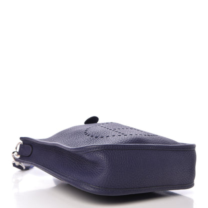 Hermes Taurillon Clemence Amazone Evelyne TPM Bleu Encre 4 of 11