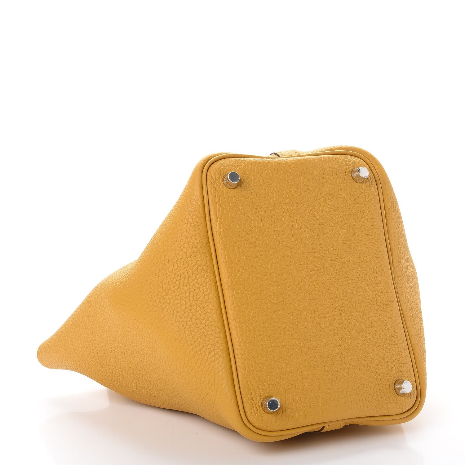 Hermes Taurillon Clemence Picotin Lock 18 PM Jaune Ambre 4 of 8