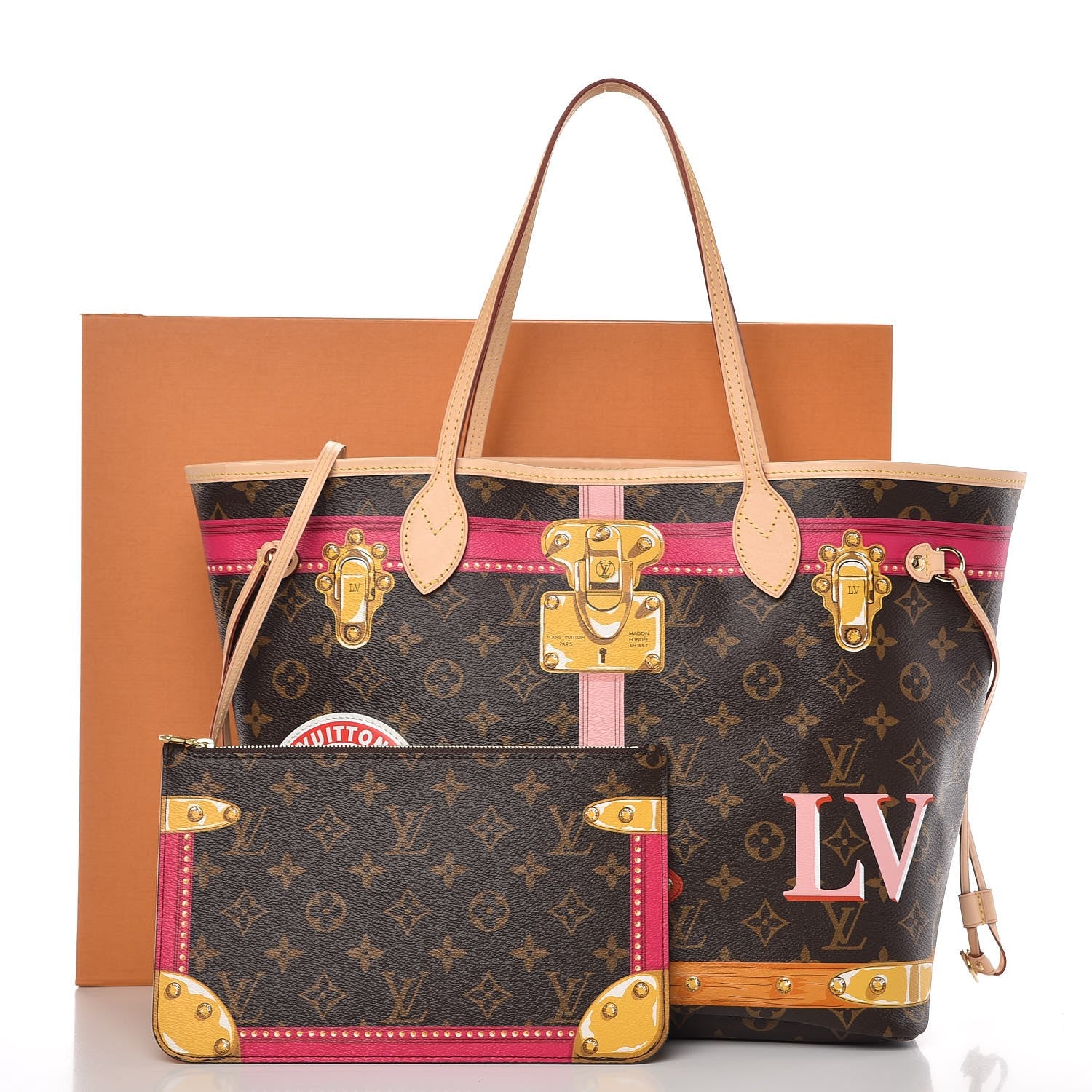 Louis Vuitton Monogram Summer Trunks Neo Neverfull MM 10 of 10