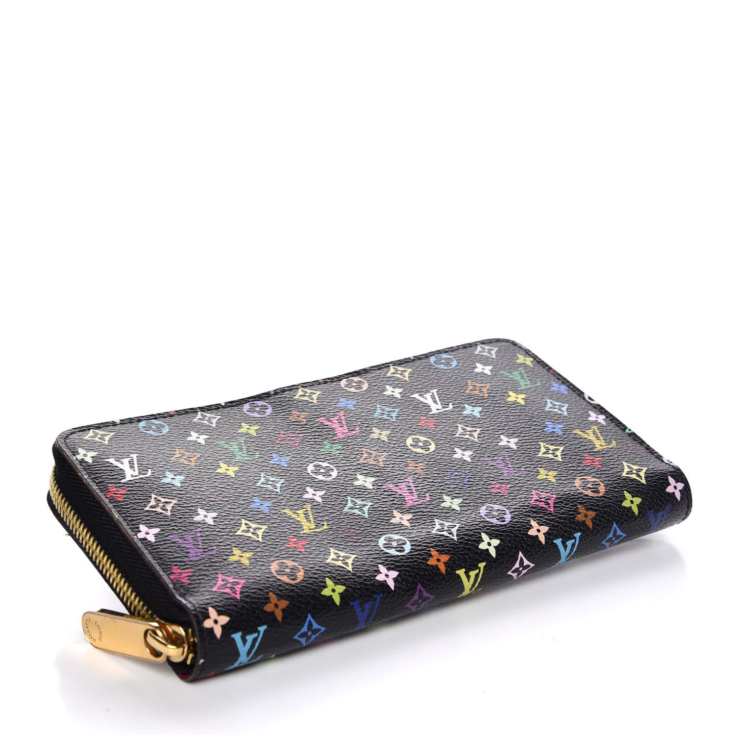 Louis Vuitton Monogram Multicolor Zippy Wallet Black Grenade 4 of 7