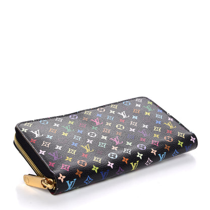 Louis Vuitton Monogram Multicolor Zippy Wallet Black Grenade 4 of 7