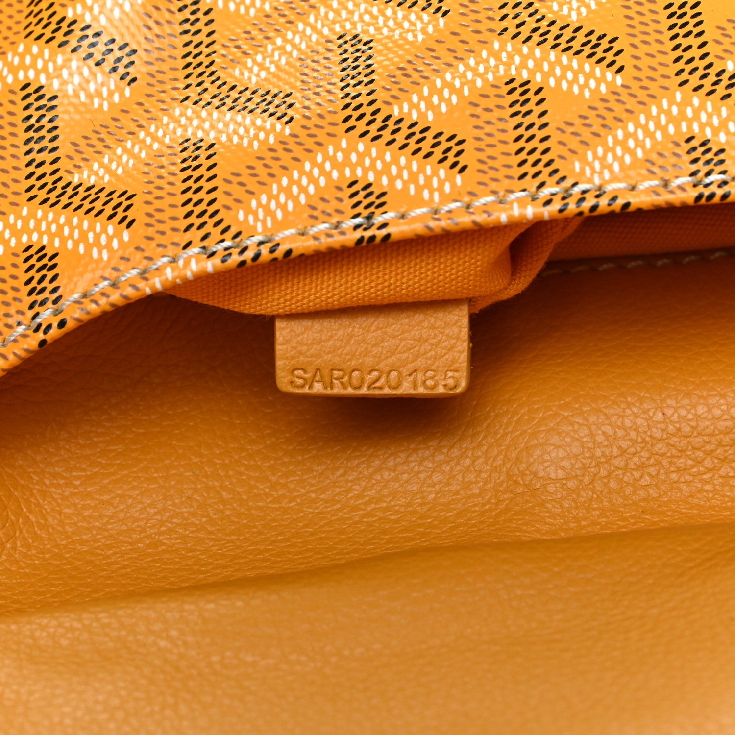 Goyard Goyardine Sainte Marie Soft Clutch Yellow 7 of 7