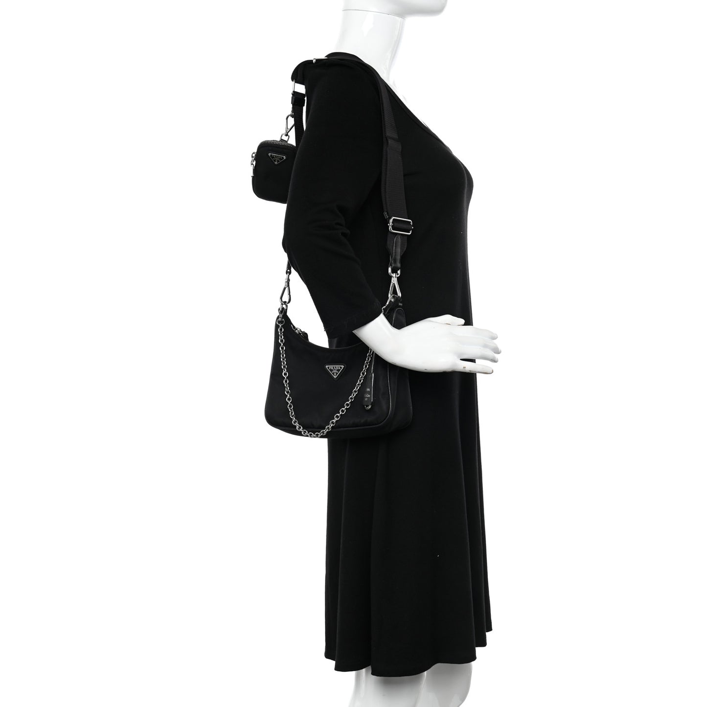 Nylon Re-Edition 2005 Shoulder Bag Black