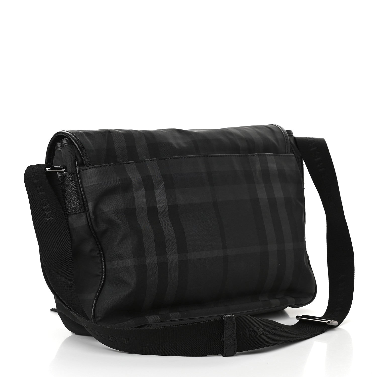 Burberry Smoked Check Medium Elgin Messenger Bag Black 3 of 8