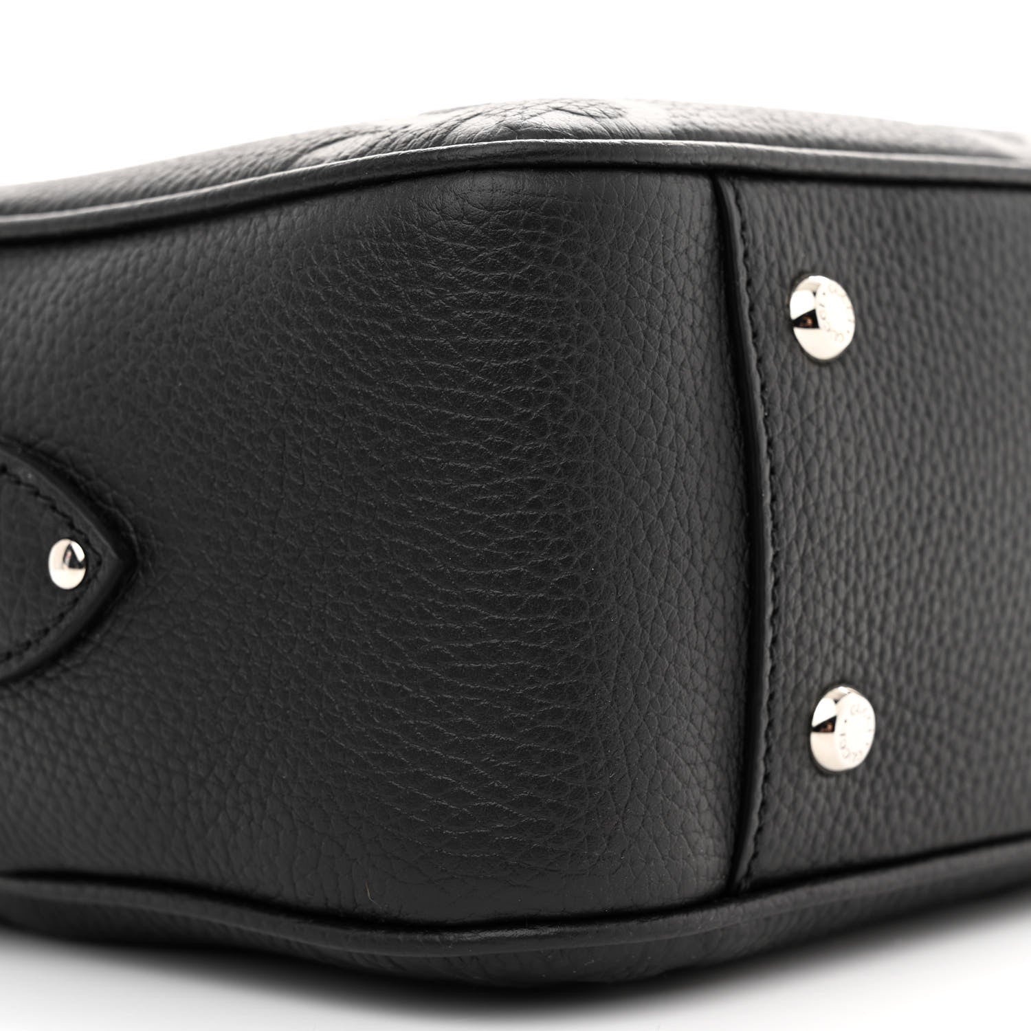 Gucci Piuma Calfskin Jumbo GG Embossed Medium Messenger Bag Black 9 of 11