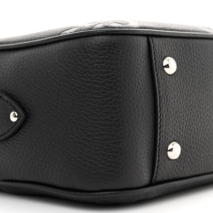 Gucci Piuma Calfskin Jumbo GG Embossed Medium Messenger Bag Black 9 of 11
