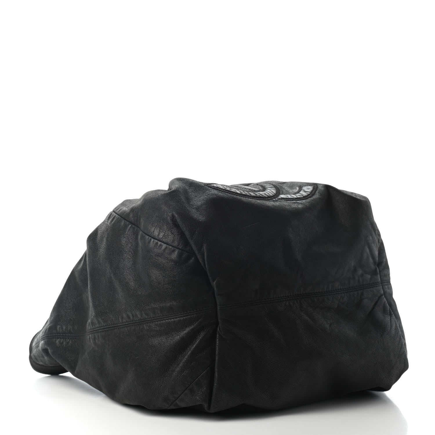 Chanel Iridescent Calfskin Large Stretch Spirit Cabas Black 4 of 10