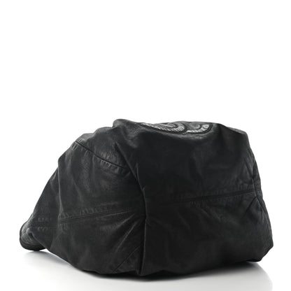 Chanel Iridescent Calfskin Large Stretch Spirit Cabas Black 4 of 10