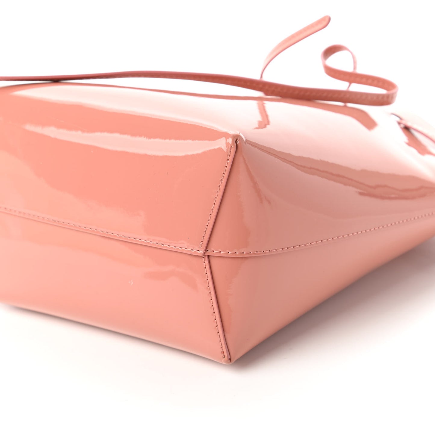 Patent Calfskin Mini Bucket Blush