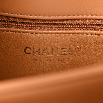 Chanel Lambskin Quilted Medium Trendy CC Flap Dual Handle Bag Camel 6 of 13
