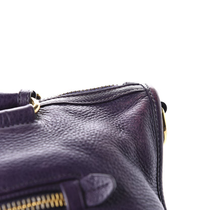 Prada Vitello Daino Shopping Satchel Uva 9 of 11