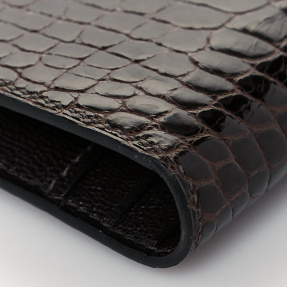 Hermes Shiny Niloticus Crocodile Bearn Wallet Macassar 7 of 11