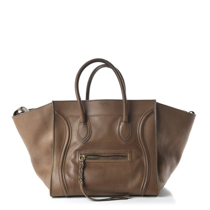 Celine Supple Calfskin Medium Phantom Luggage Taupe 1 of 9