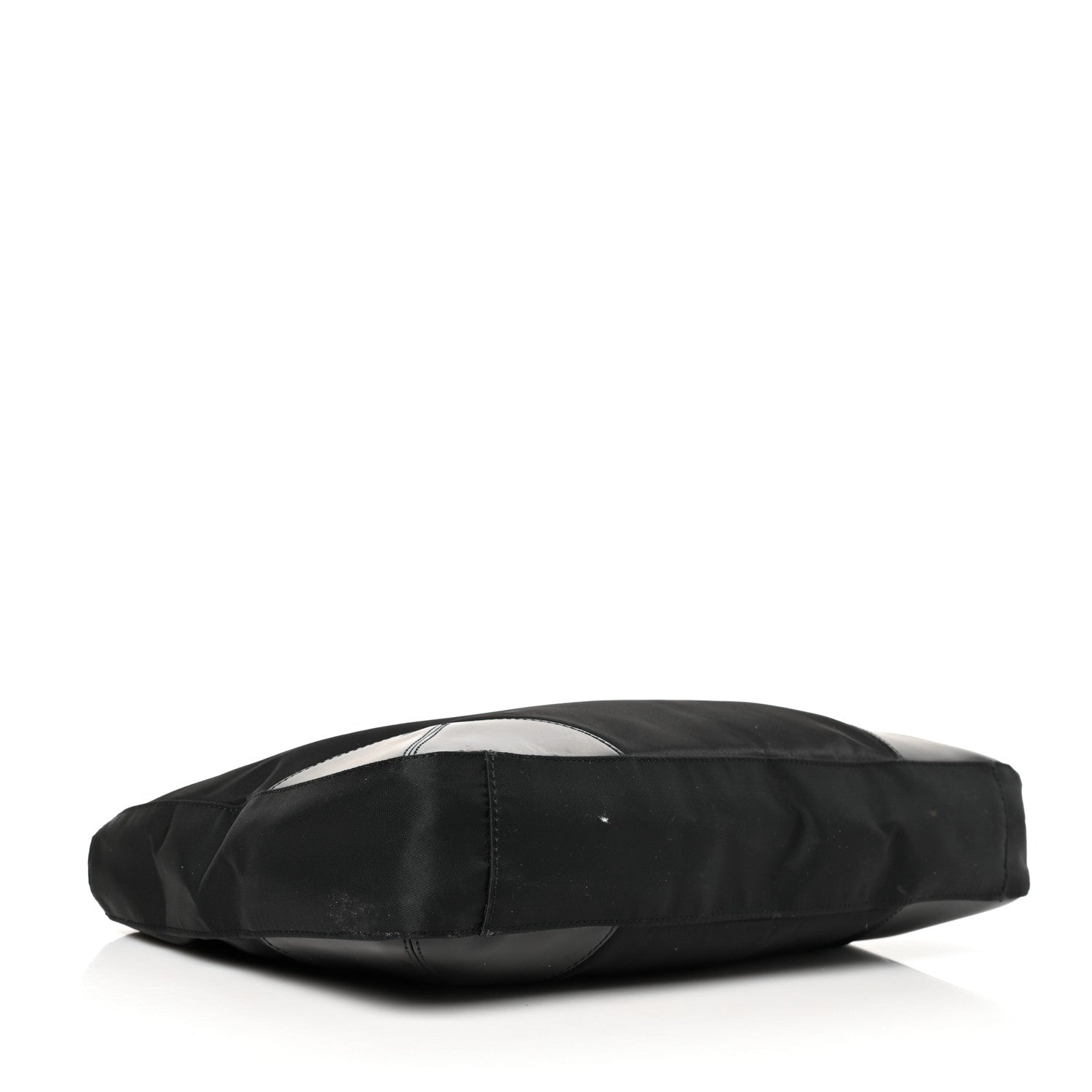 Prada Calfskin Tessuto Nylon Easy Shoulder Bag Black 4 of 11