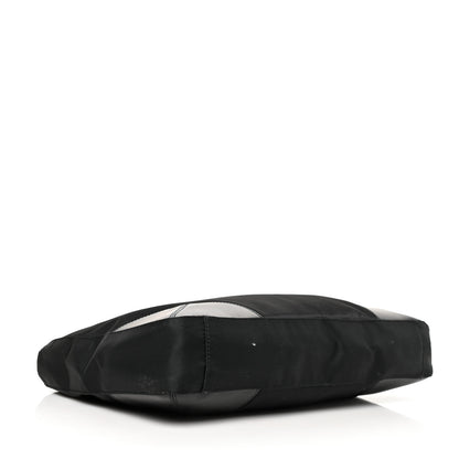 Prada Calfskin Tessuto Nylon Easy Shoulder Bag Black 4 of 11