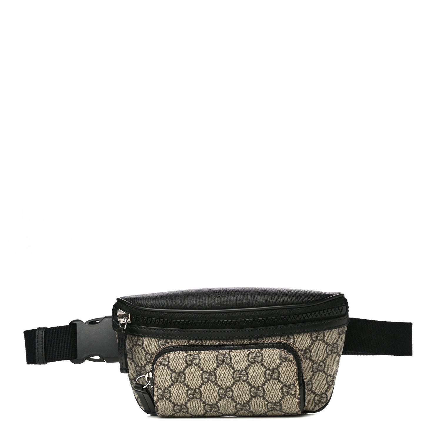 Gucci GG Supreme Monogram Belt Bag Black 1 of 12