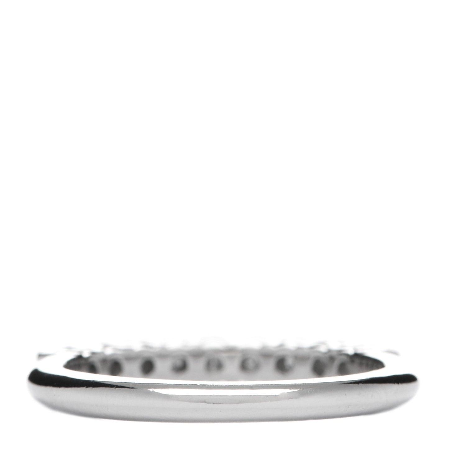 Platinum Diamond .27ct 2.2mm Half Circle Embrace Band Ring 47 4.25